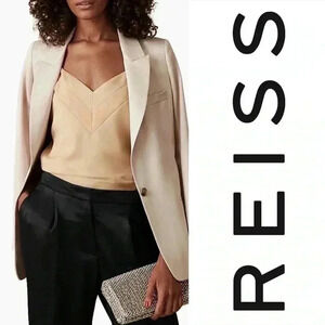 ❤️BNWT REISS Women’s Bethan V- neck Camisole in Champagne size 4